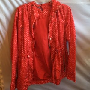 Fun red raincoat